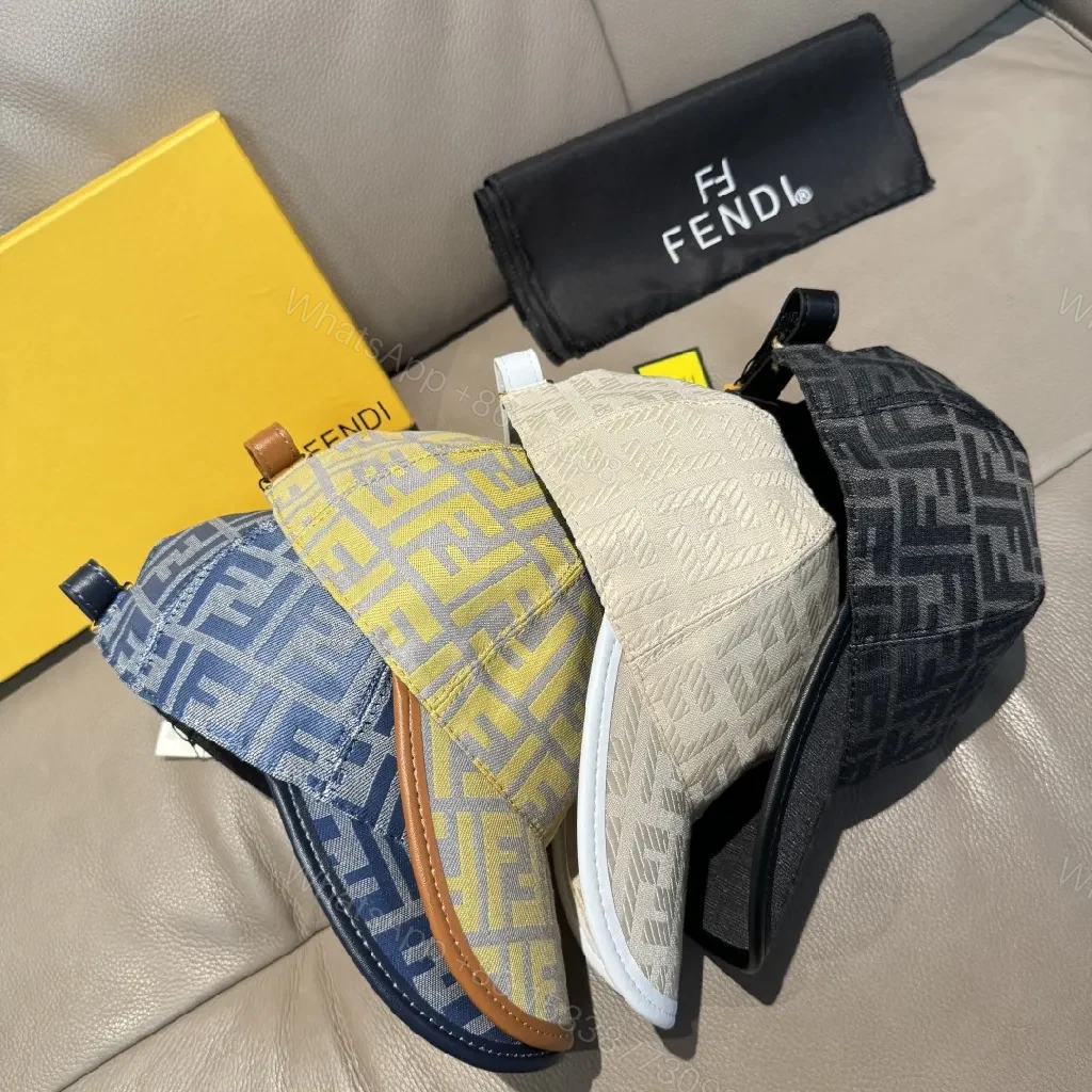 View 2 of Sunlit Fendi-Style Monogram Cap – All-Day Comfort