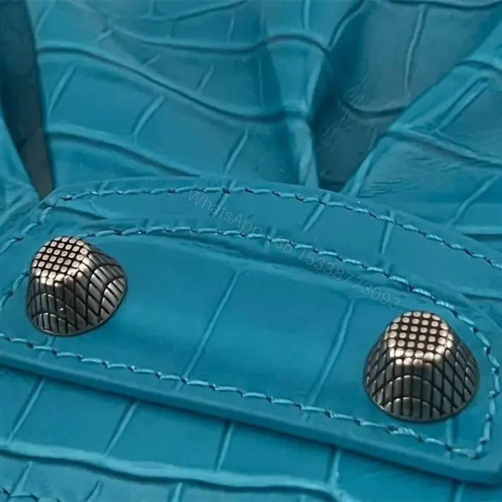 View 14 of 高仿Balenciaga*LeCagole系列餃子包藍色XS