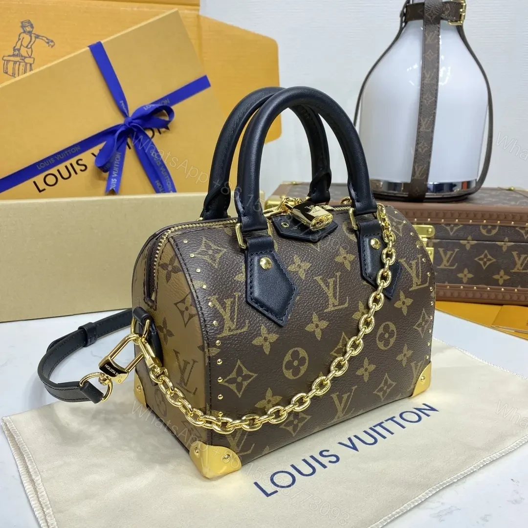 View 8 of Louis Vuitton Speedy Trunk 20 in Monogram canvas