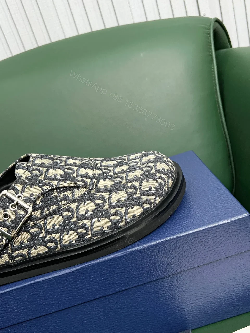 View 2 of Monogram Textured Slip-On Sneakers – All-Day Comfort