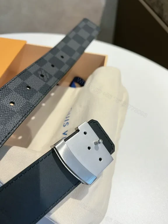 View 7 of Damier Graphite 35mm Belt â€” Luxury Casual? 35mm Belt