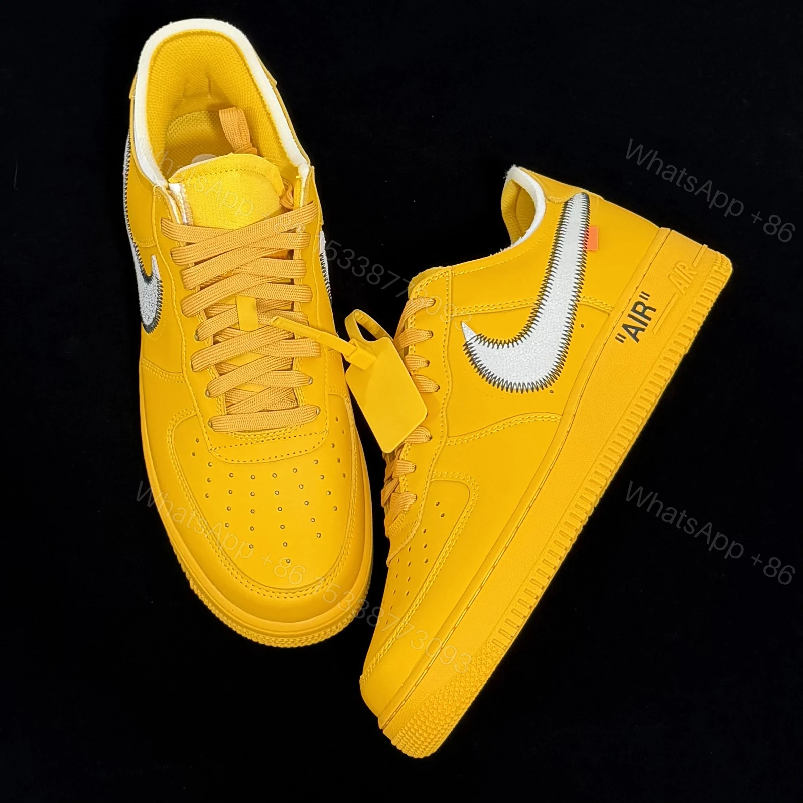 View 9 of Off-White × Nike Air Force 1 Low University Glod Reps