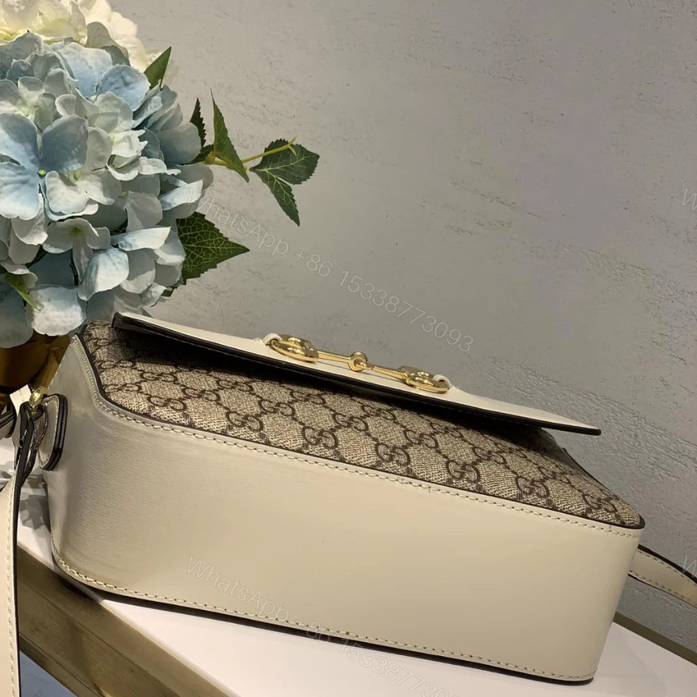 View 6 of Gucci Horsebit 1955 Small Shoulder Bag Beige And Ebony 23Cm 645454 92TCG 9761