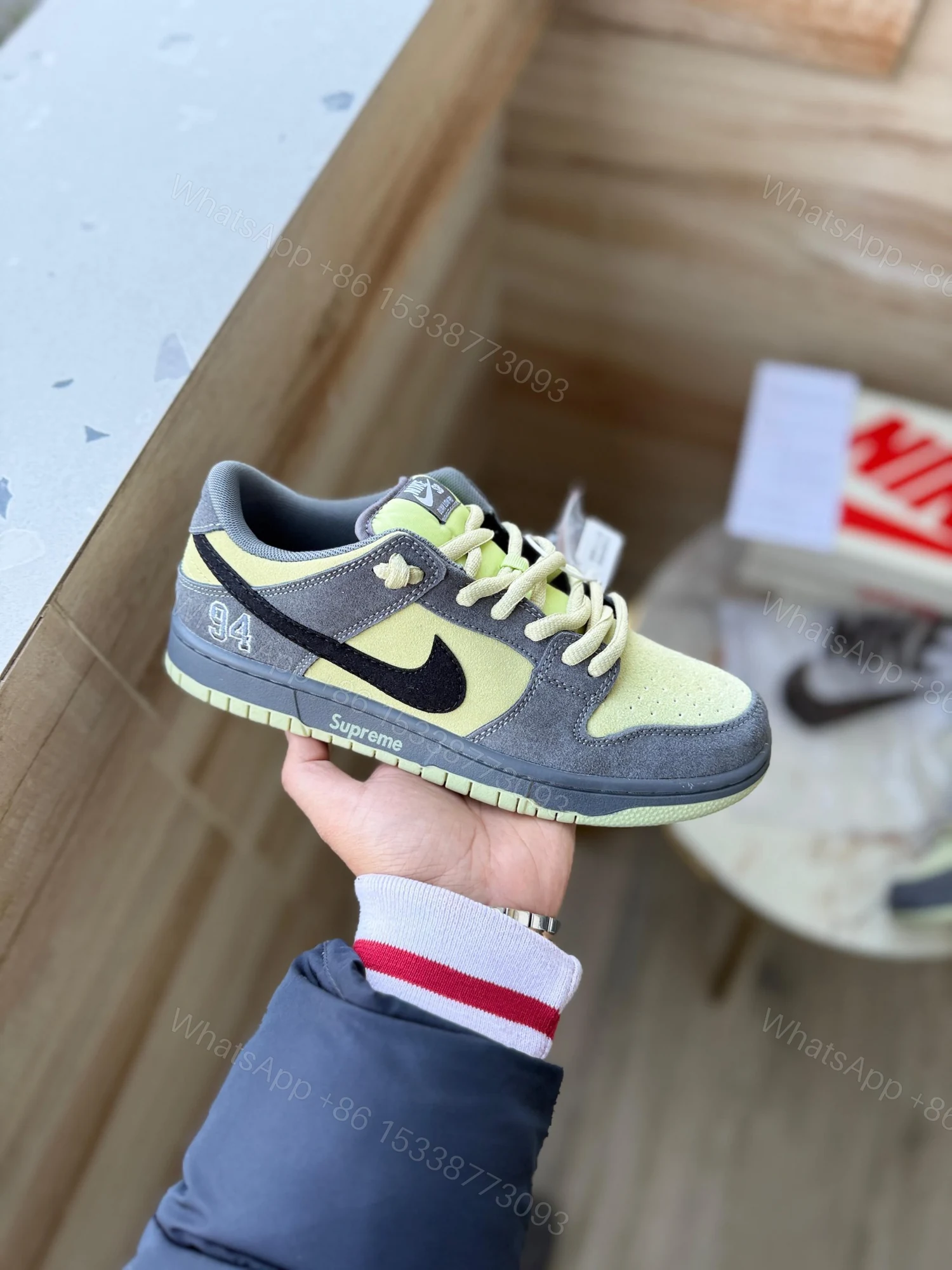View 3 of First Copy Nike SB Dunk Supreme 94 Camper Green 2025