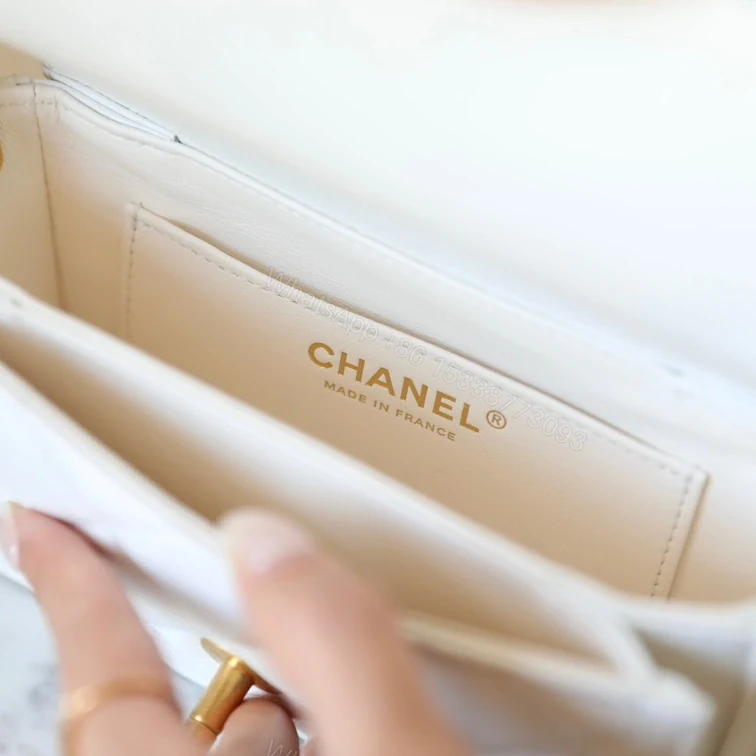 View 8 of 高仿Chanel*24K系列AS03002手柄口蓋包Mini牛皮免檢版