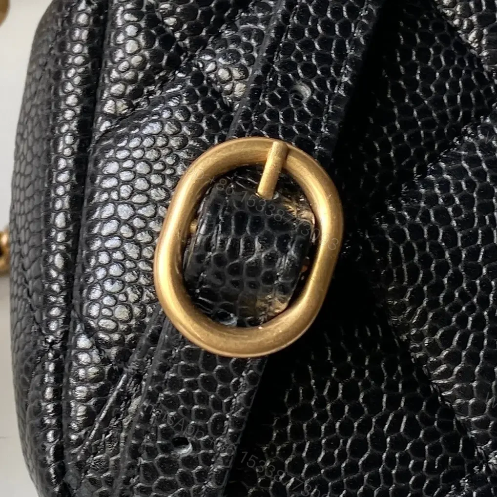 View 5 of Quilted Black Bag with Gold Chain—Timeless Luxury Utility