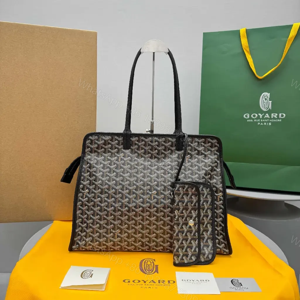 View 6 of Patterned Luxury Tote Set: Timeless Monogram Carry
