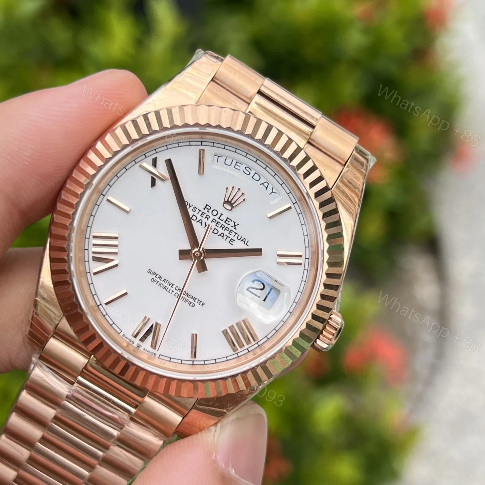 View 6 of Superclone Rolex Day-Date White Dial 128235-0070 36 mm