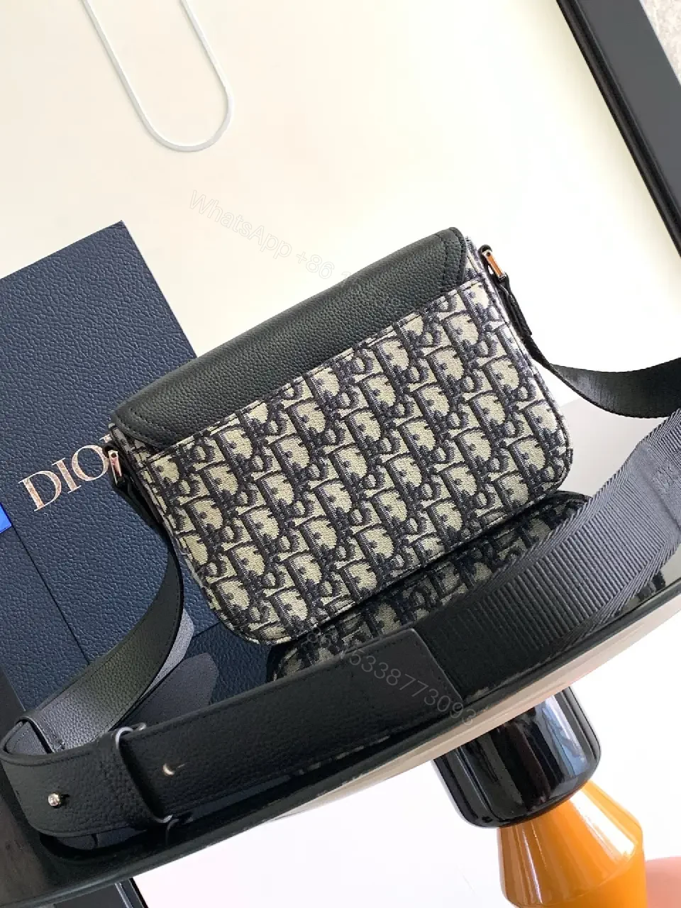 View 3 of Monochrome Textured Crossbody: Durable Everyday Luxus Bag
