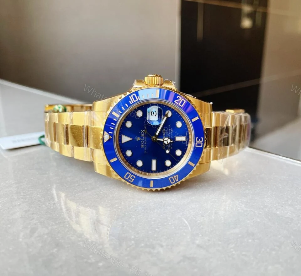 View 4 of VSF FACTORY 1:1 Rolex Submariner 116618 LB Best Edition Blue Ceramic YG Plated 904L Steel VS3135