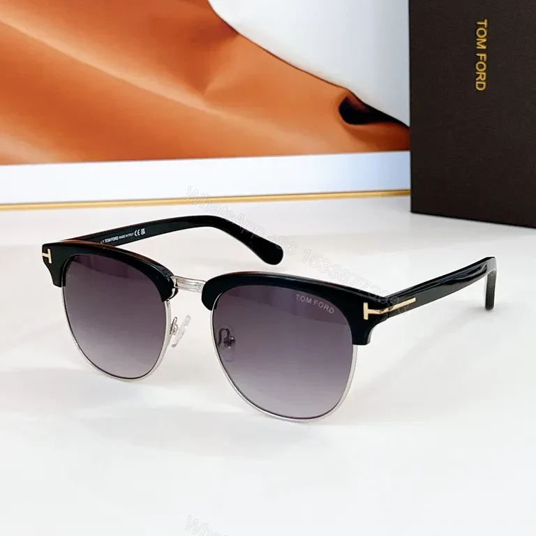 View 9 of Tortoiseshell Acetate Sunglasses with Gold Bridge â€“ Designer Style
