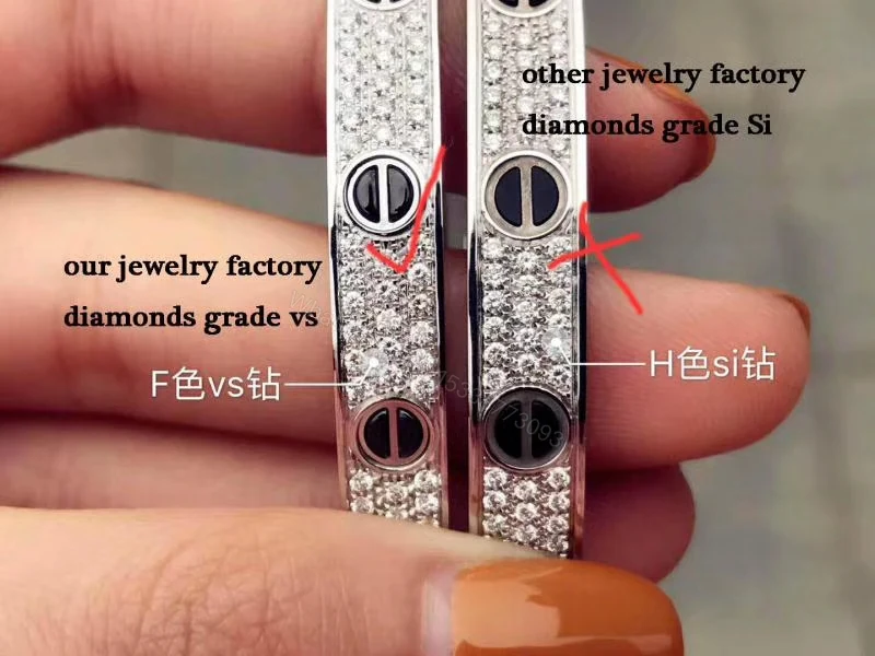 View 5 of Cartier Love Bracelet, paved diamonds, black ceramic