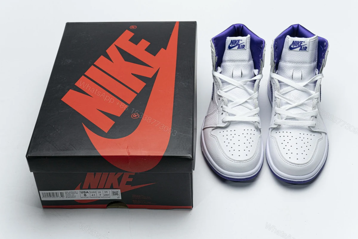 Air Jordan 1 Retro High OG White Purple CD0461-151 — view 2
