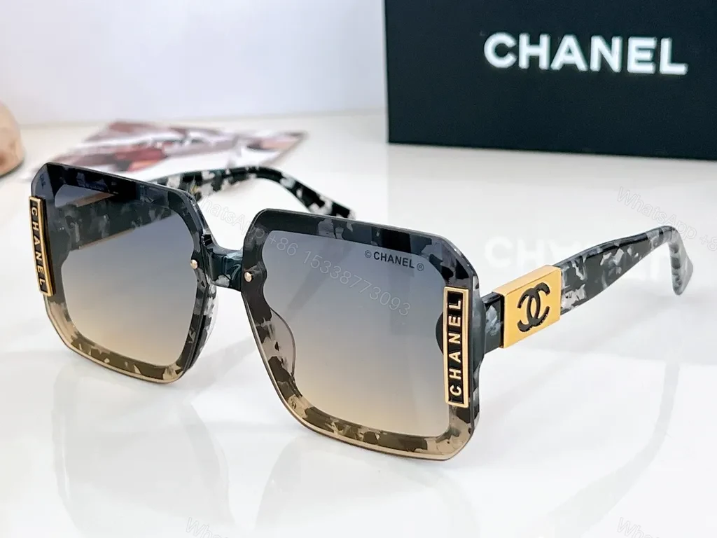 Bold Chanel-Inspired Sunglasses: Tortoiseshell, Oversized Square — view 2