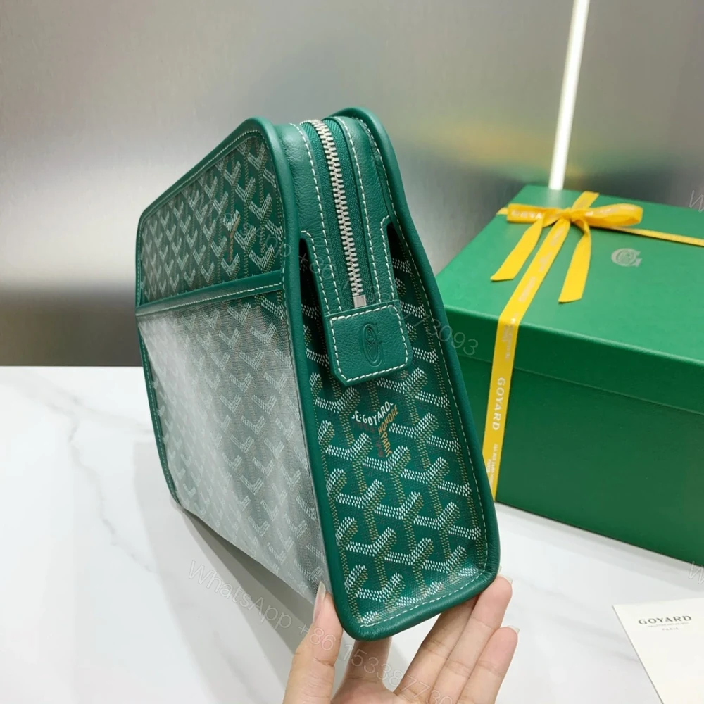 View 2 of 高仿Goyard*JOUVEM5多功能洗漱手拿包綠色大號免檢版