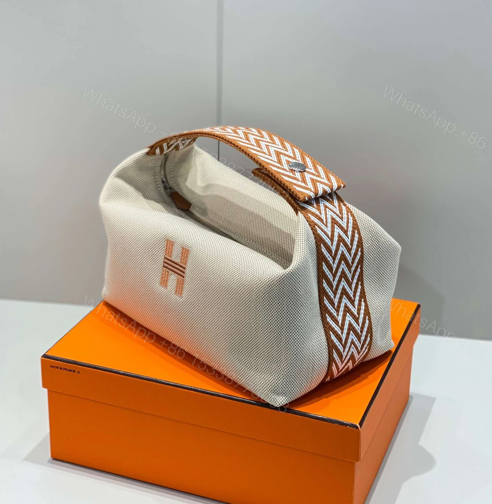 View 6 of Hermes Clutch Bag Bride A Brac PM Fabric 12x20x10cm