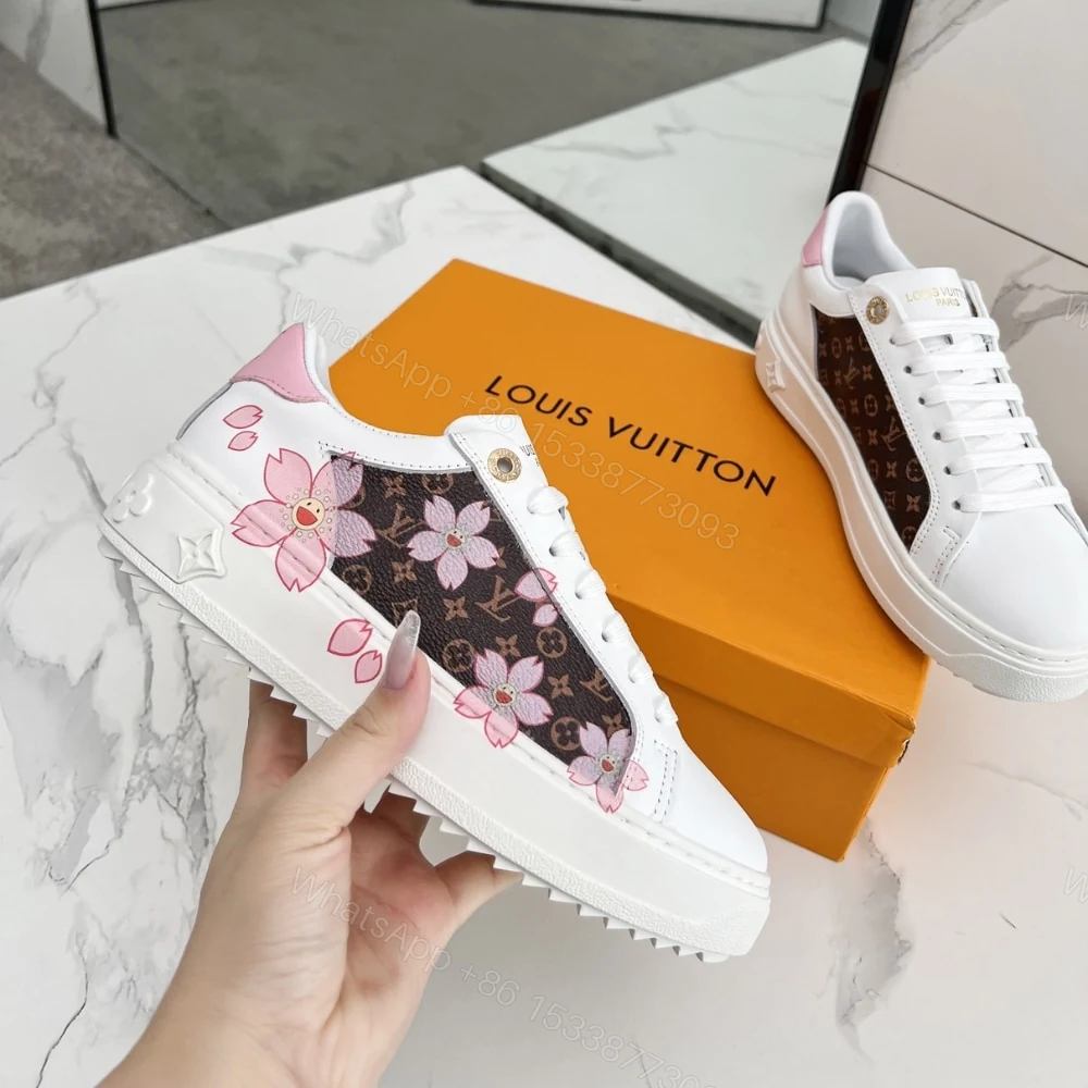View 5 of Louis Vuitton X Takashi Murakami Time Out Sneaker White 1AGWOL