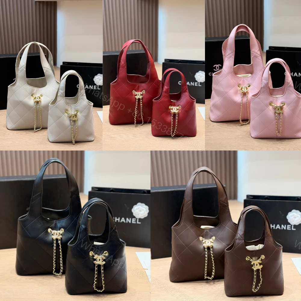 View 7 of Chanel Small Shopping Bag Gold Tone Hardware Black 22Cm