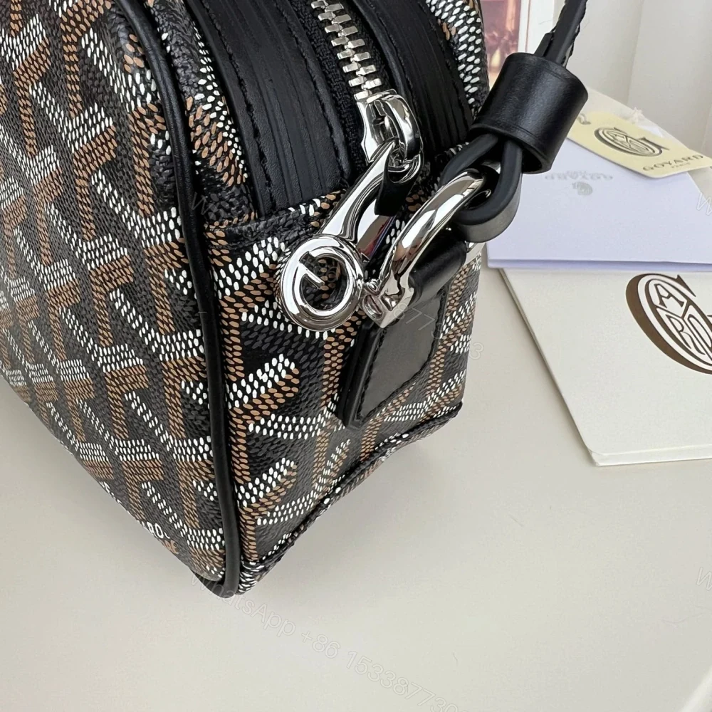 View 8 of 高仿Goyard*CAPVEP5相機郵差包黑色小號免檢版