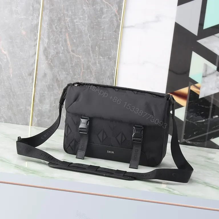 Nylon Dior Geometry Crossbody Bag - Minimal Luxury Utility — view 1