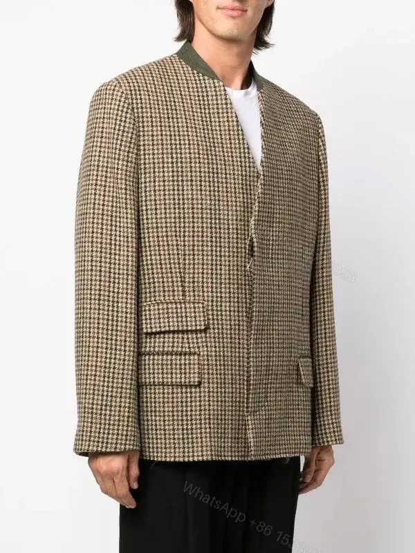 View 2 of Textured Check Blazer: Modern Tailoring with Supreme Comfort