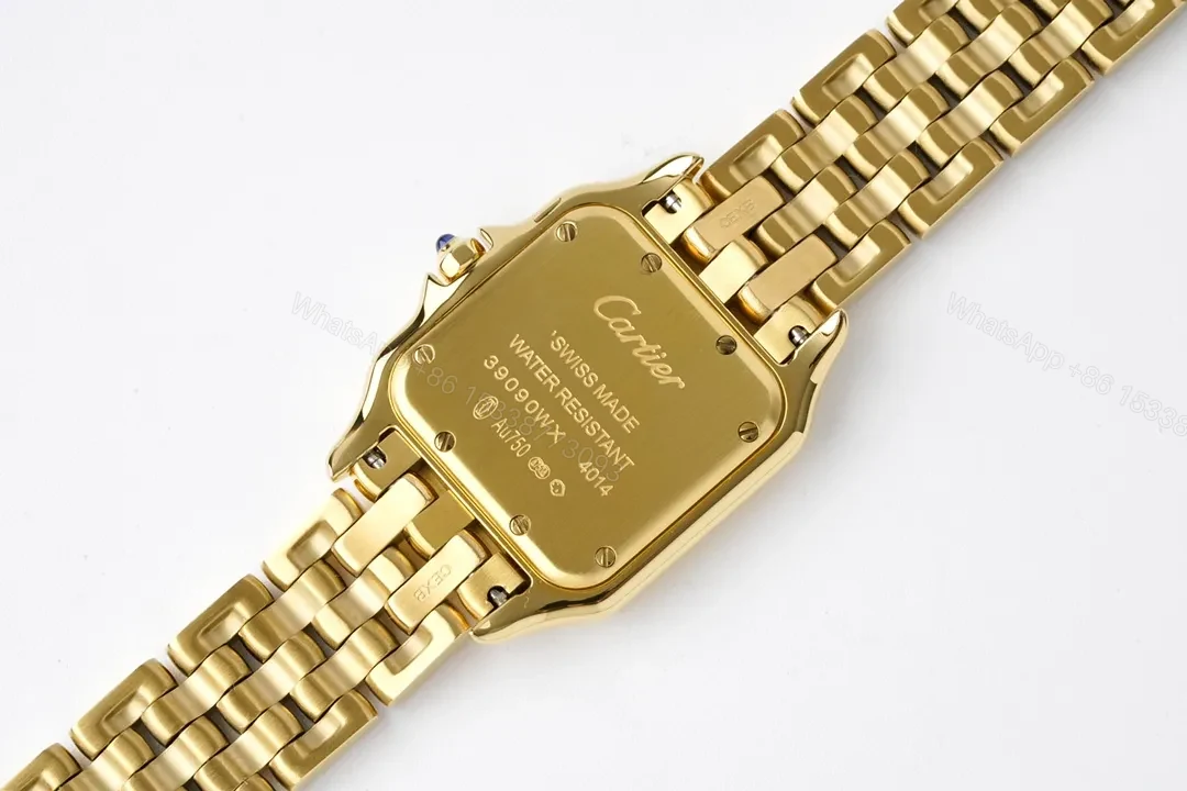 View 3 of Cartier Panthère de Cartier Yellow Gold 27x37mm Quartz Watch with Diamond Bezel
