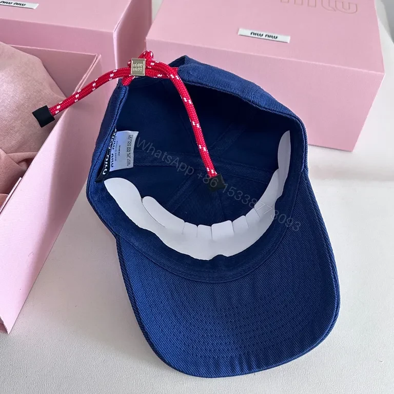 View 4 of Navy Cotton Twill Cap â€” Designer-Inspired, All-Day Comfort