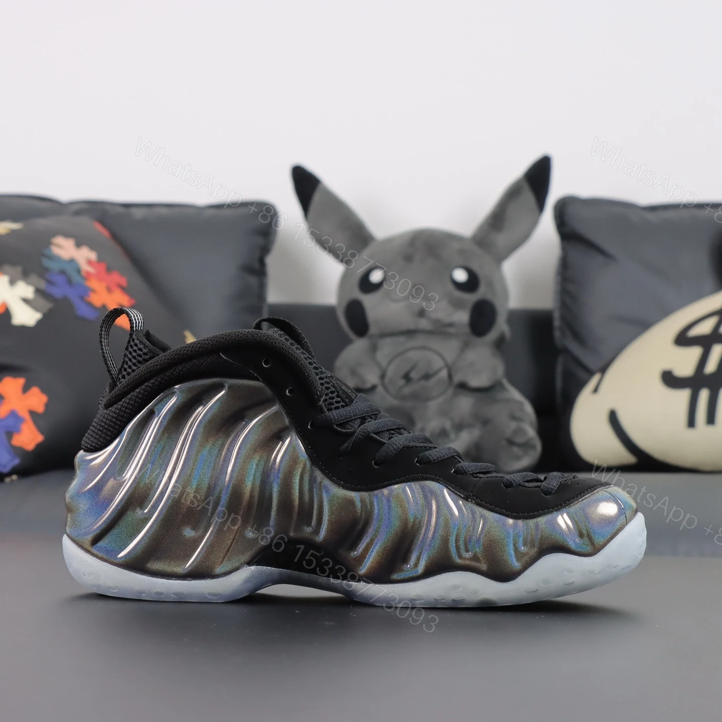 View 2 of Foamposite One “’Hologram”