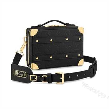 M45785 LOUIS VUITTON X NBA HANDLE TRUNK MONOGRAM COATED CANVAS TEXTILE LINING IN BLACK — view 1