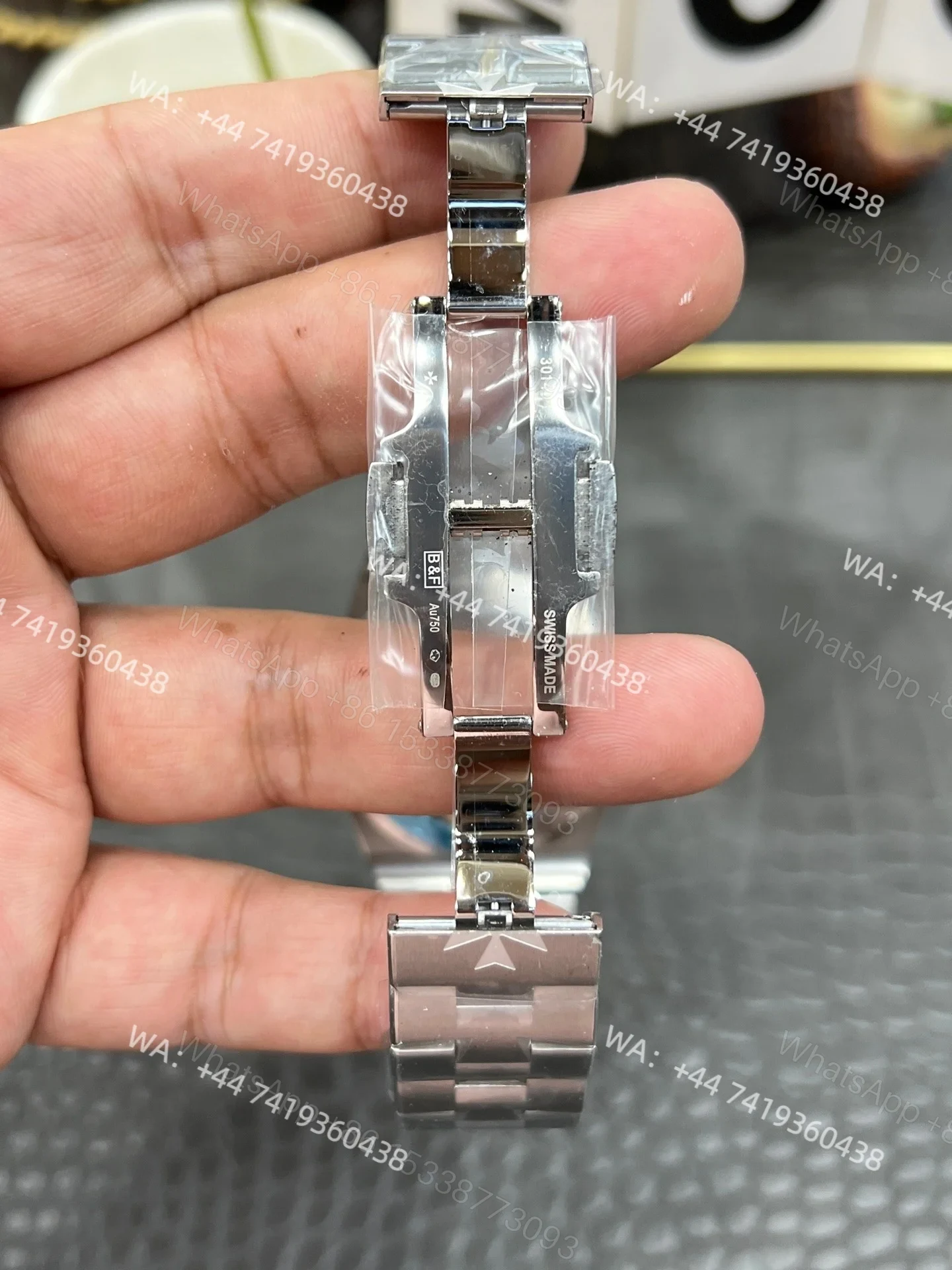 View 8 of Super Clone Vacheron Constantin Overseas 4500V- Black Dial Stainless Steel Watch