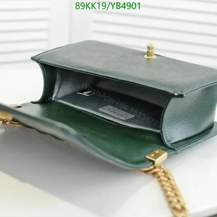 View 9 of Chanel Boy Medium Leather Black Handbag