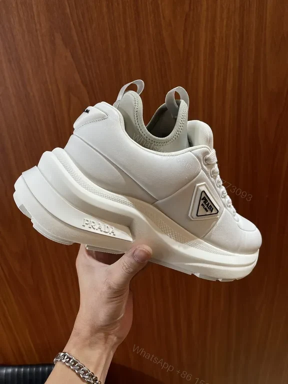 View 7 of Prada Black Leather Platform Sneaker â€“ All-Day Comfort
