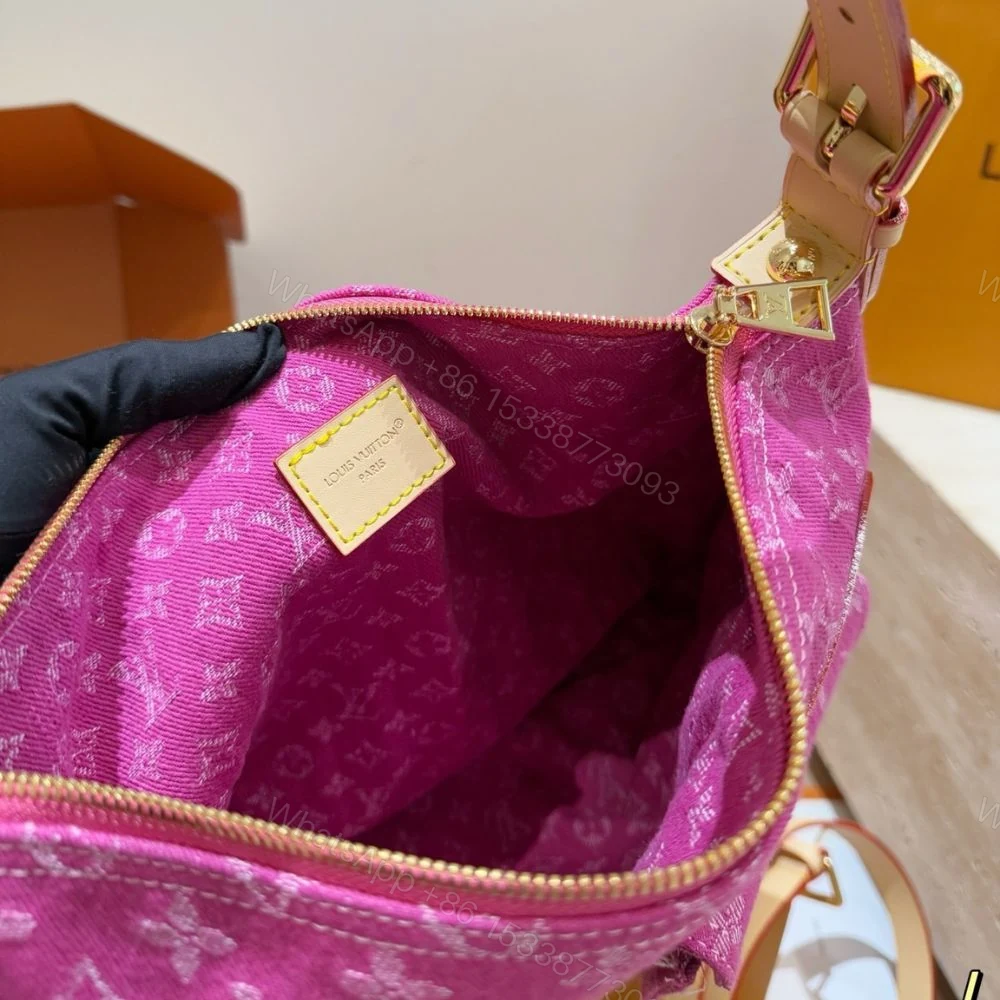 View 7 of Louis Vuitton Baggy Fuchsia Denim 30Cm M28266
