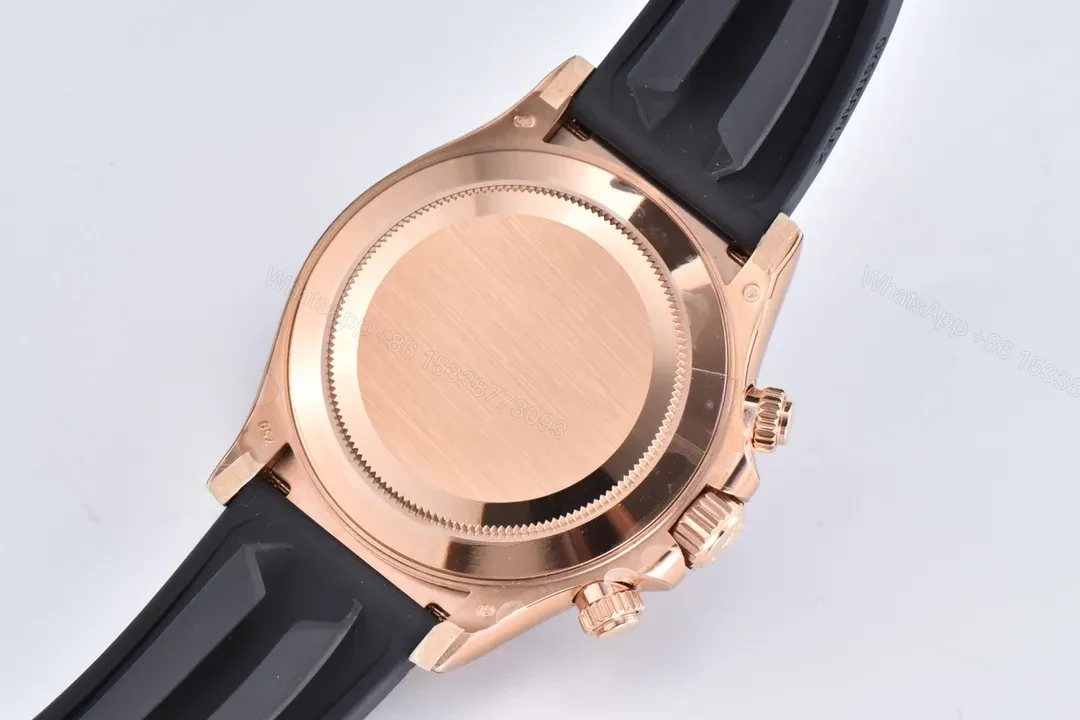 View 9 of WWF Factory Clean Factory Clean Rose Gold Daytona Rubber Strap Watch