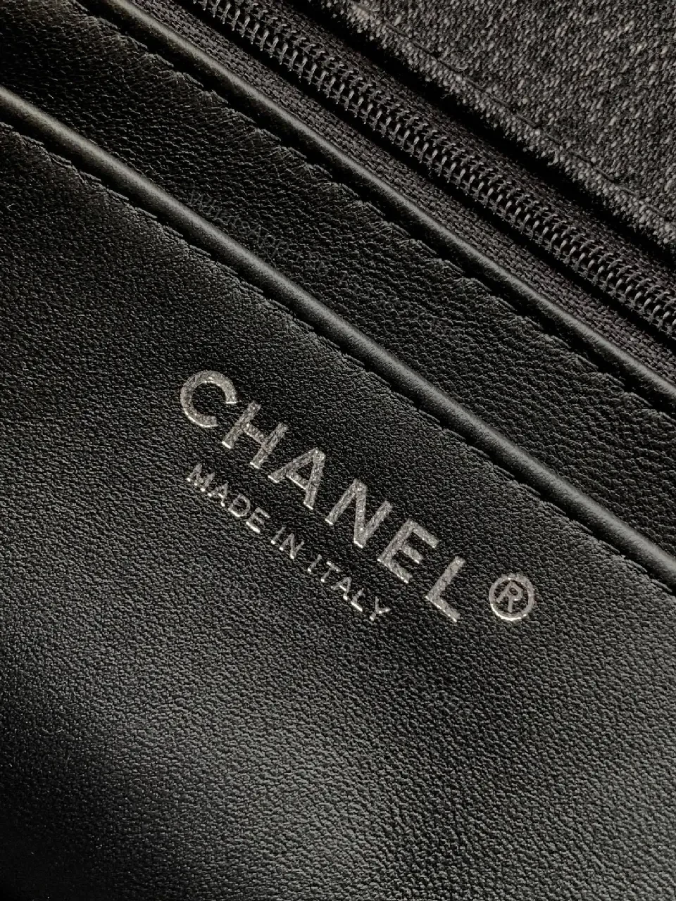 View 5 of Chic Textured Flap Bag with Signature Hardware