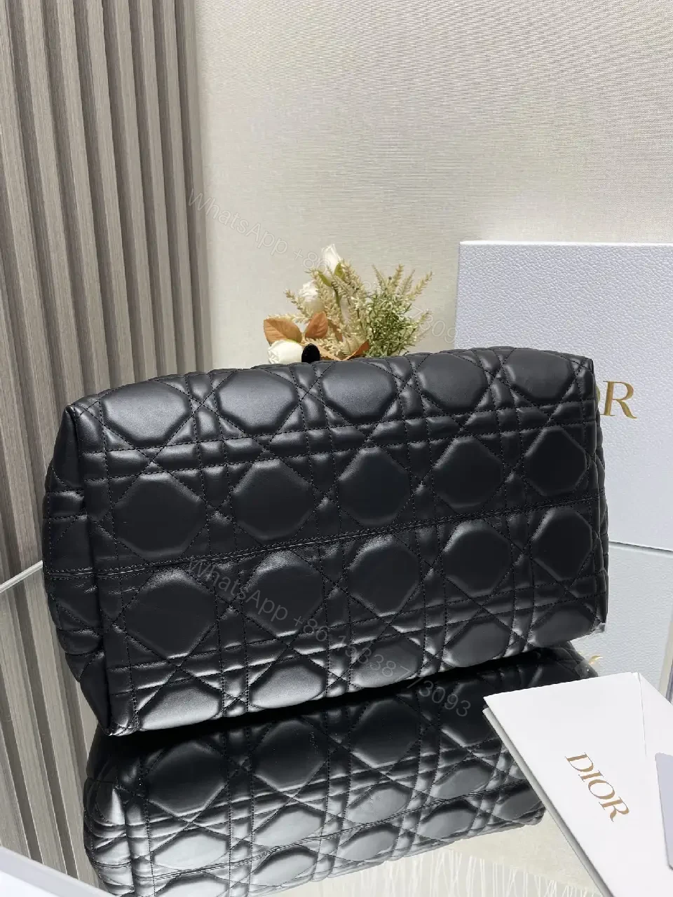 View 3 of Quilted Leather Carryall: Sophisticated Everyday Luxury Bag