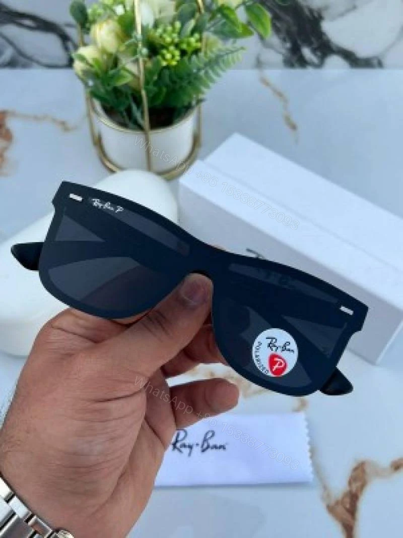 View 2 of First Copy Rayban Blaze Full Black Sunglasses