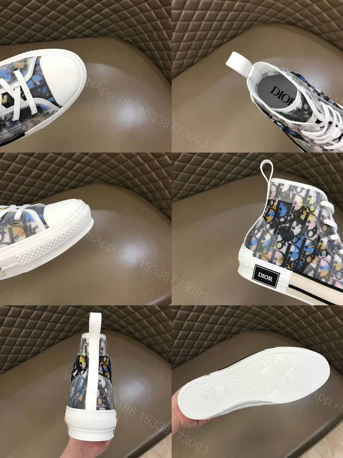 View 3 of DIOR B23 HIGH TOP ALEX FOXTON OBLIQUE – CD35