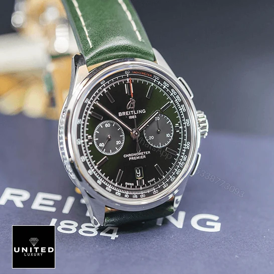 View 5 of Breitling Premier B01 AB0118A11L1X1 Replica