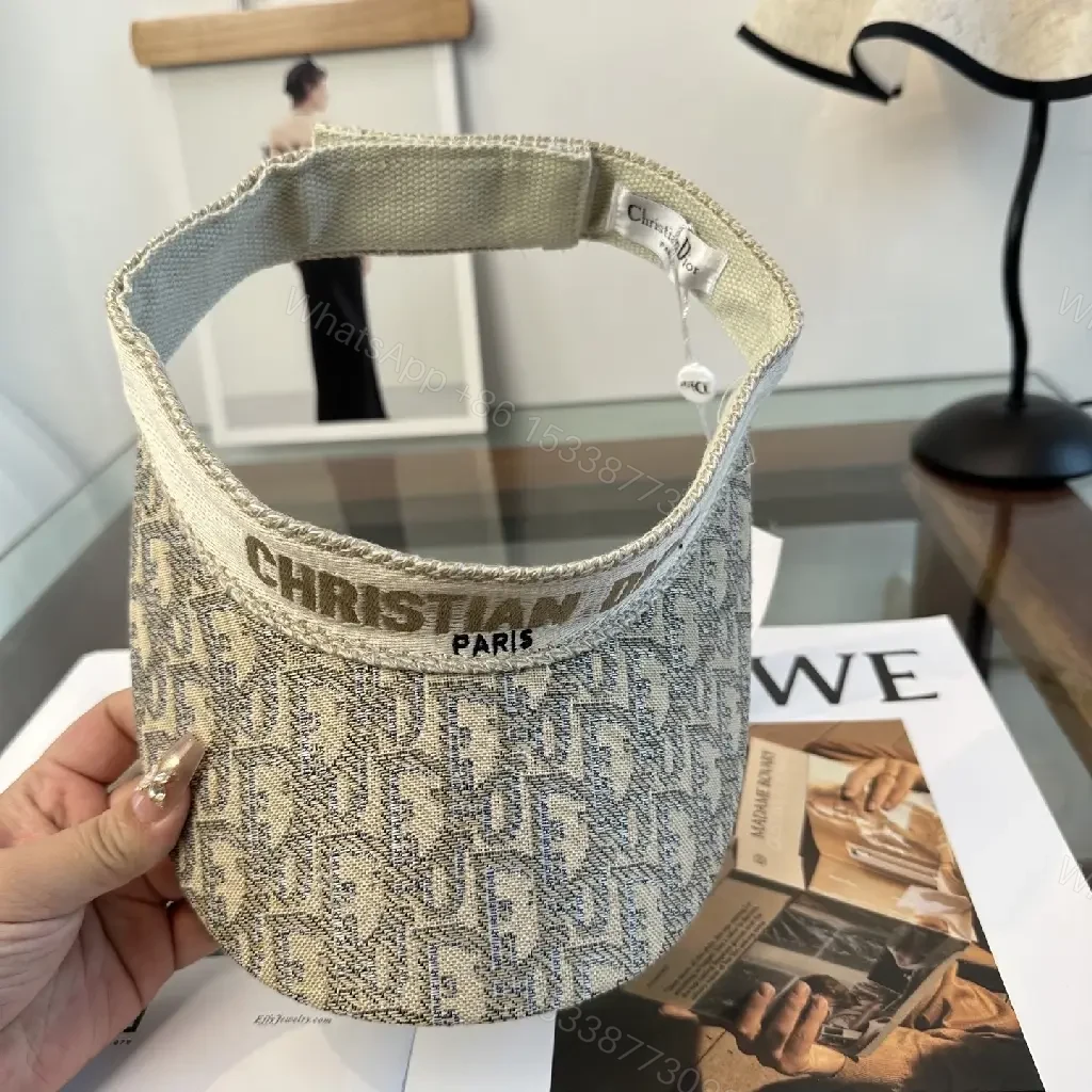 View 3 of Beige Monogram Visor — Luxe Streetwear Cap