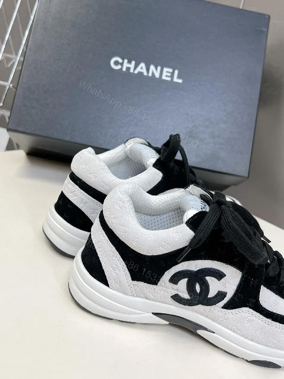 View 6 of Monochrome Luxe High-Tops: Subtle Designer Flair Comfort