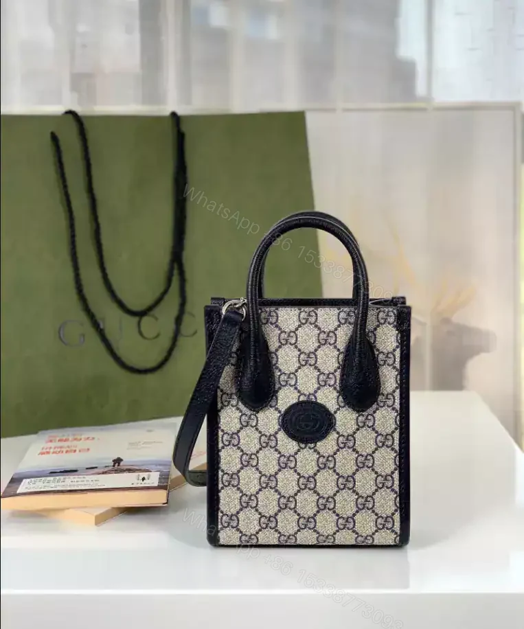 View 2 of MINI TOTE BAG WITH INTERLOCKING G – GBC068
