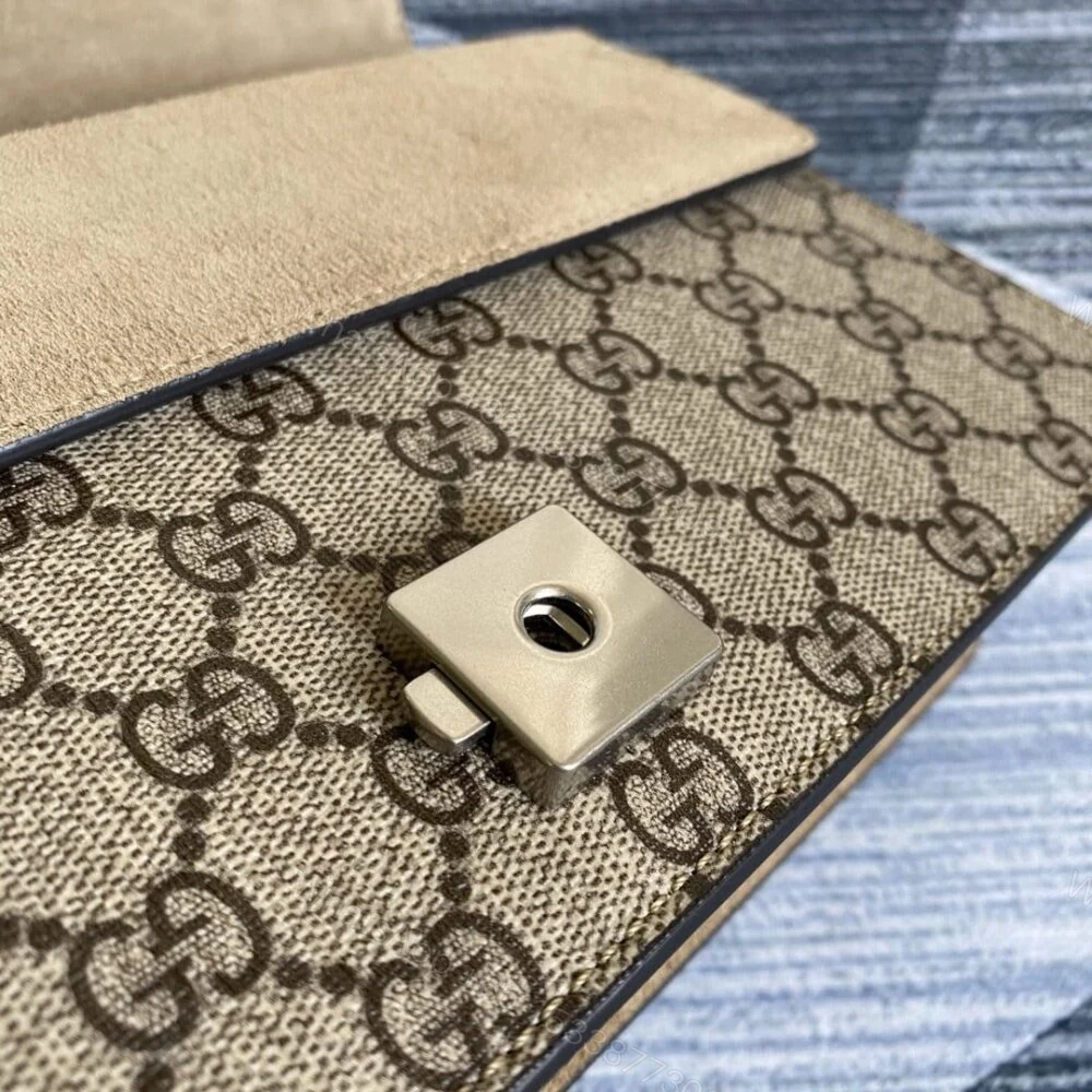 View 6 of Gucci Dionysus Small Shoulder Bag Beige And Ebony 25Cm 499623 92TJN 8660