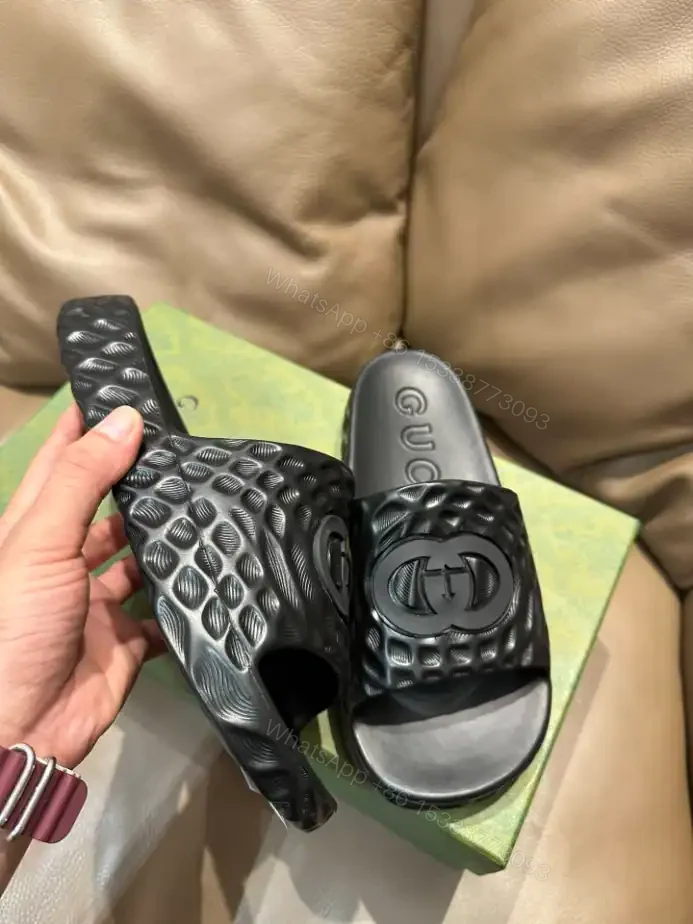 View 3 of GUCCI MEN’S INTERLOCKING G SLIDE SANDAL – SDG023