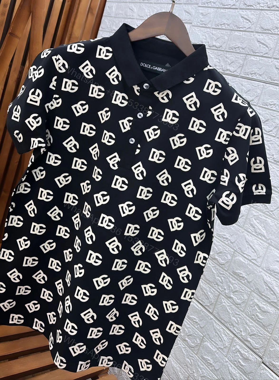 View 3 of FIRST COPY DOLCE & GABBANA LUXURY STYLE SUMMER LOOK POLO T-SHIRT