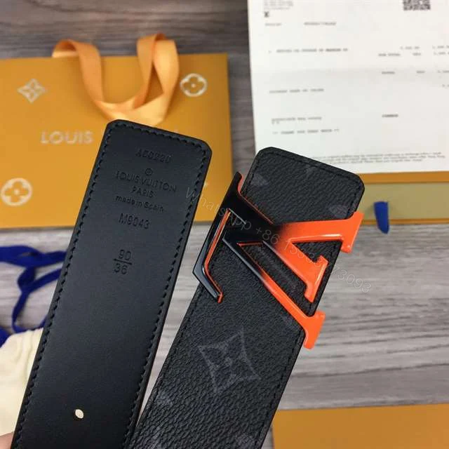 View 4 of LOUIS VUITTON INITIALES 40MM REVERSIBLE MONOGRAM CANVAS BELT – B96
