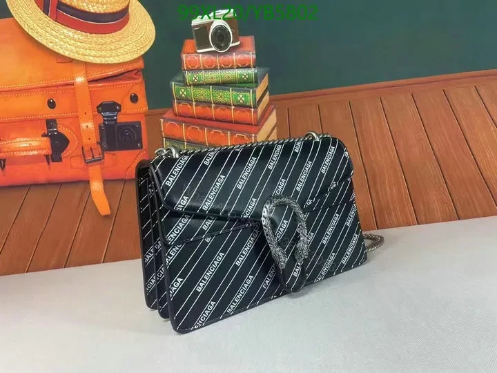 View 6 of Gucci X Balenciaga Dionysus Black & White Collaboration Bag QL29FT