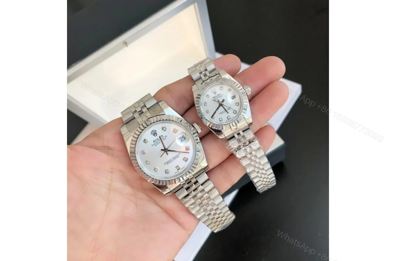 Replica Rolex Datejust SS/SS Jub Sliver/Dia 36/28 mm — view 1
