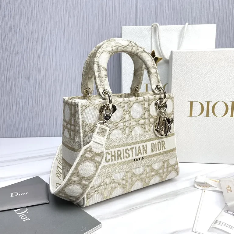 View 7 of Christian Dior Monogram Handbag: Metallic Jacquard, Luxe Everyday Icon