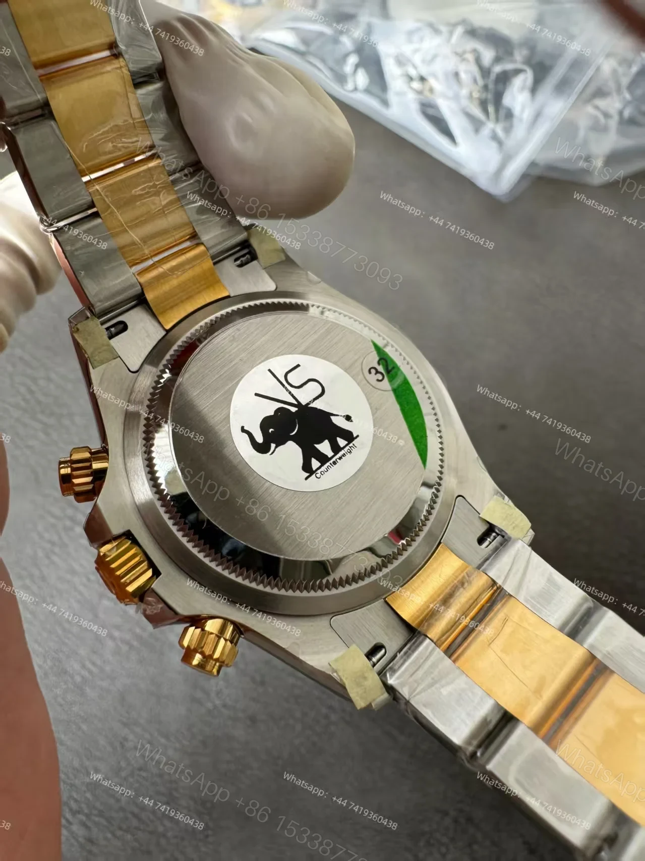 View 13 of Rolex Super Clone Daytona M126503-0001 White Dial Two-Tone 4131 Movement